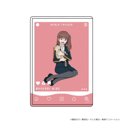 『ワールドトリガー』キャラクリアケース30/仁礼光 猫ver.第3弾(描き下ろしイラスト)